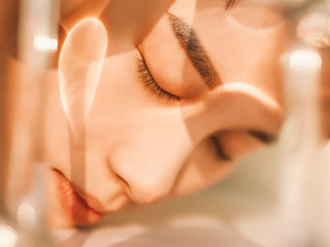 Dampfbad Gesicht mit Kamille